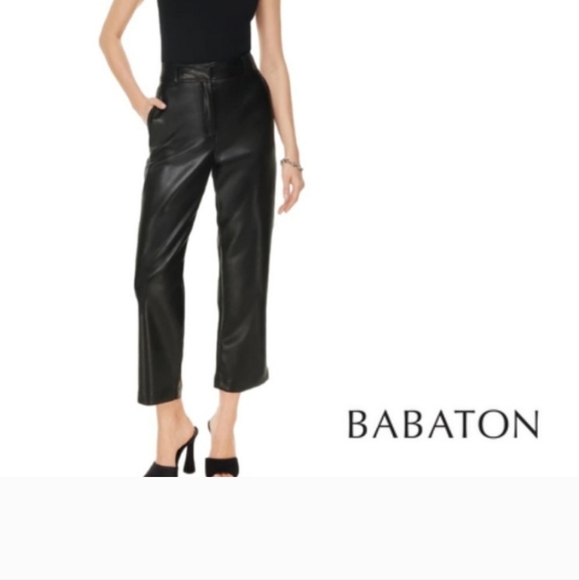 Babaton commando ankle pants vegan black new without tag - Picture 7 of 12